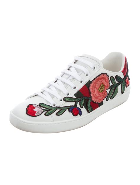 gucci trainers flowers|Gucci ace shoes customer service.